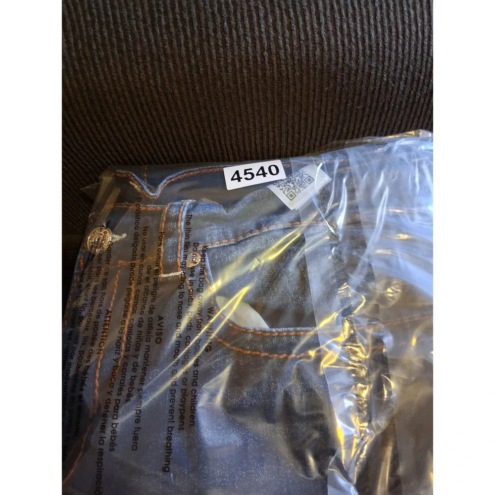 True Religion Ricky‎ Big T Relaxed Straight Flap Jeans Dark Wash Mens 36x32